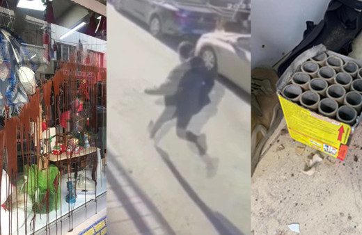 İstanbul'da platonik aşık dehşeti! Havai fişekle saldırdı, dört nala böyle kaçtı o anlar kamerada