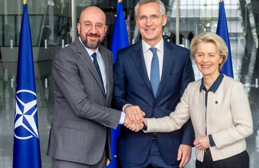 NATO Genel Sekreteri Stoltenberg AB liderleri ile görüştü