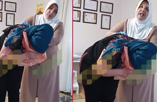 Cin çıkarma rezaleti! Kusturarak cin çıkarmaya çalıştı! Korkunç görüntüler sosyal medyayı salladı