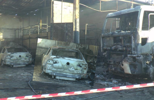 Belediye garajında patlama! Başkanın makam aracı küle döndü