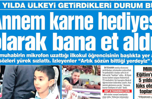 Annem karne hediyesi olarak bana et aldı! İşte 22 Ocak 2023 Pazar günü gazete manşetleri..