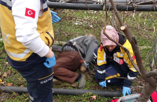 Hali elverişsiz olmasına rağmen gittiği bahçede ölü bulundu
