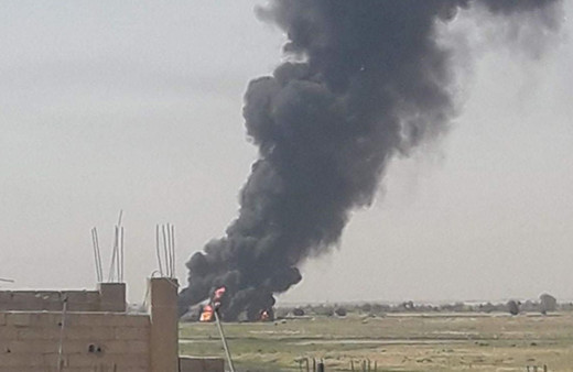 Kimliği belirsiz SİHA'lar vurdu! Suriye'deki İranlı teröristlere hava saldırısı