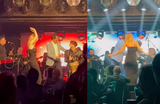 Hande Sarıoğlu galaya damga vurdu! Sahnede kendinden geçti: Kalça dansı olay oldu!