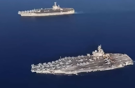 ABD uçak gemisi Yunanistan açıklarına demir attı