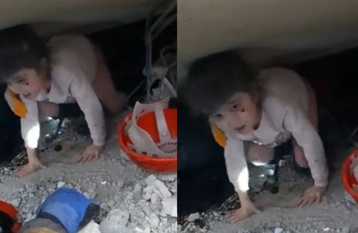 Mucize kurtuluş kamerada! Minik kız emekleyerek hayata tutundu: İlk sözleri yürekleri dağladı