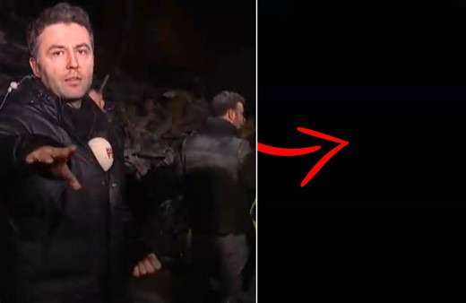 Canlı yayında zor şartlar gözler önüne serildi! Işıklar kapatılınca, enkaz alanı karanlığa gömüldü!