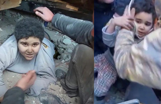 İki kardeş 84 saat sonra enkazdan sağ çıkarıldı