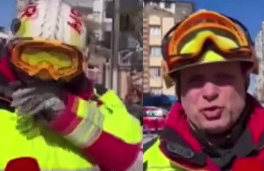 Macaristan'dan deprem bölgesine geldi, gözyaşlarını tutamadı: "50'den fazla felaket gördüm..."