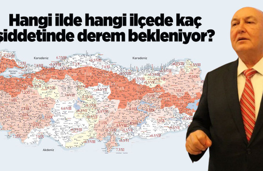 200 bin kişi hala göçük altında! Ahmet Ercan açıkladı İl il, ilçe ilçe nerede kaç şiddetinde derem olacak?