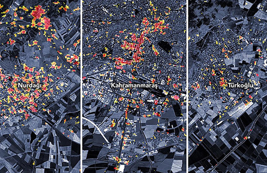 NASA deprem haritasını paylaştı! Ünlü jeofizikçi gördüklerine inanamadı: İşte "Asrın felaketi"nde yıkımın boyutu...