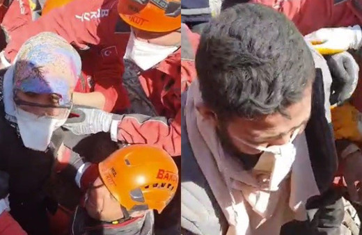 Kahramanmaraş'ta karı koca 203 saat sonra 7 katlı bina enkazının en dibinden sağ çıktılar