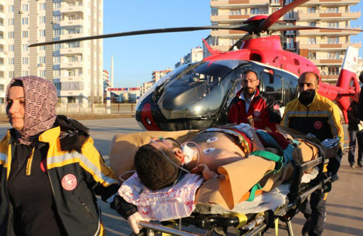 198 saat sonra kurtarılmıştı, Diyarbakır’a helikopterle sevk edildi