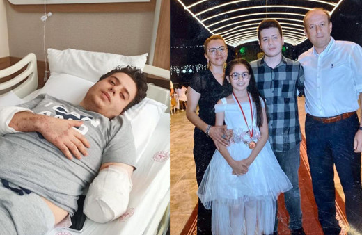 Ailesinden geriye bir tek o kaldı: Depremde kolunu kaybeden Alperen'den sevindiren haber