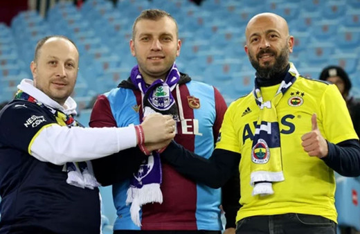 Trabzon'da tribünler tek yürek oldu