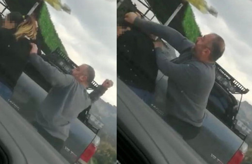 Depremzede kadına dehşeti yaşattı: Sokak ortasında tekme tokat dayak!