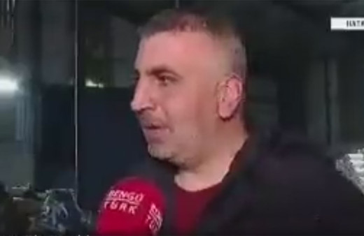 MHP Hatay Milletvekili Lütfü Kaşıkçı canlı yayında depremden böyle kaçtı