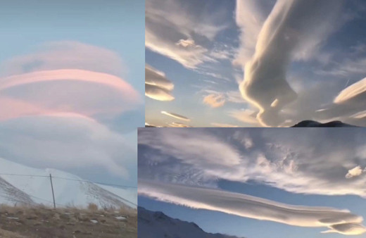 Şimdi de Van'da göründü korkuttu! Mercek bulut deprem habercisi mi?