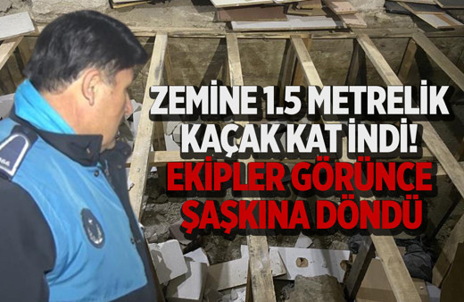 İstanbul'da akılalmaz olay! Aylarca gizlice kazdı, zemine 1.5 metrelik kaçak kat indi!