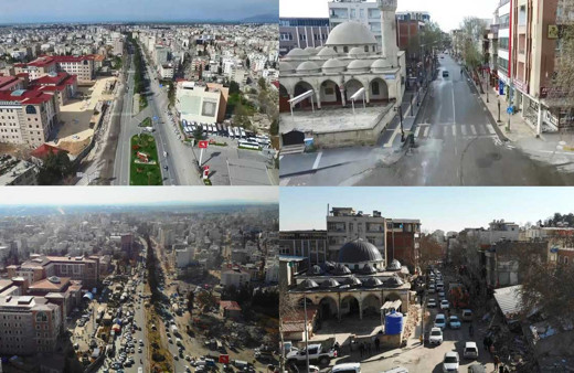 Adıyaman'da dehşete düşüren görüntüler! Depremin öncesi ve sonrası dron kamerasında