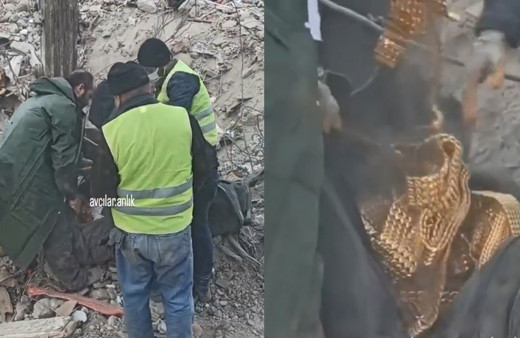 Kahramanmaraş’ta enkaz altında çanta dolusu altın kemer bulundu! İşte o altınların görüntüsü