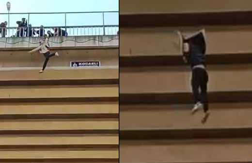 'İntihar viyadüğü'nde korkutan görüntü! Metrelerce yüksekten kendini boşluğa bıraktı