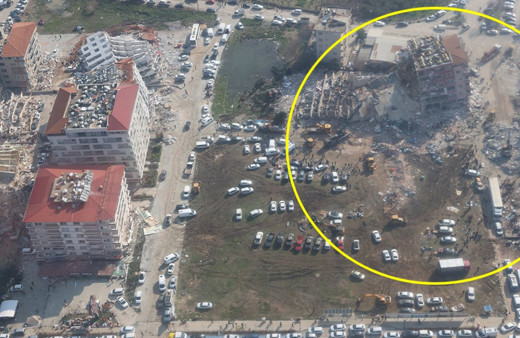 Deprem bütün mahalleyi enkaza çevirdi! Geçen yıl yapılan bina da yerle bir oldu