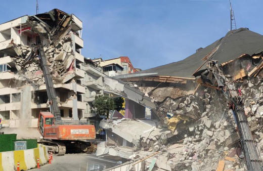 1999 Marmara Depreminde hasar almıştı, 24 yıl sonra yıkımına başlandı