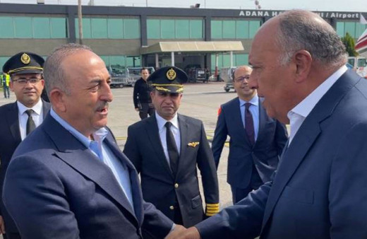 Mısır Dışişleri Bakanı 10 yıl sonra Türkiye'de Mevlüt Çavuşoğlu ile görüştü