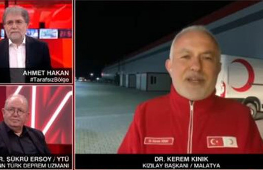 Kızılay Başkanı Kınık, canlı yayında "Satılan çadırların parasını Ahbap'a iade edin" teklifine böyle yanıt verdi