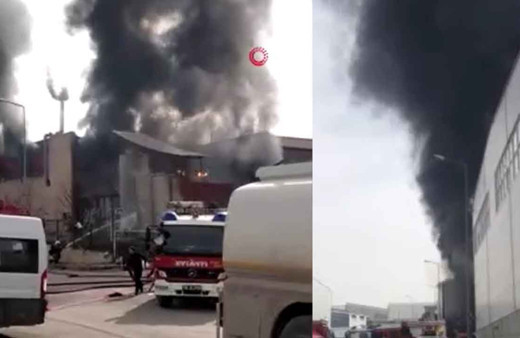 Ankara'da korkutan fabrika yangını: Ölü ve yaralılar var