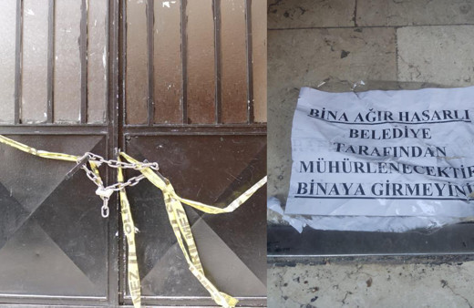 Apartman sakinleri şoke oldu: Mühürlenen ağır hasarlı bina orta hasarlıya döndü!