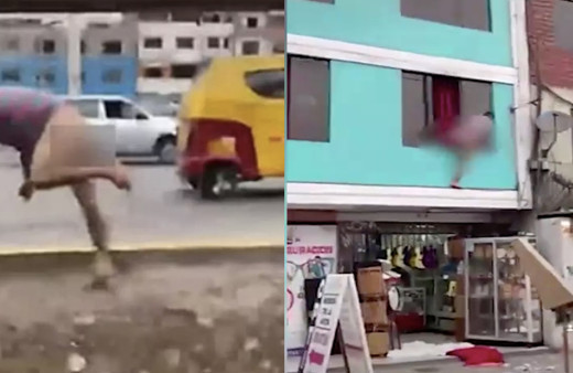 Sevgilisinin kocası basınca yarı çıplak pencereden böyle kaçtı