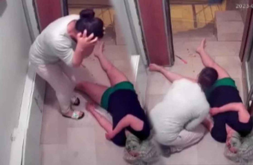 Sevgili dehşeti kamerada! Demir çubukla saldıraya uğradı, kanlar içinde yere yığıldı