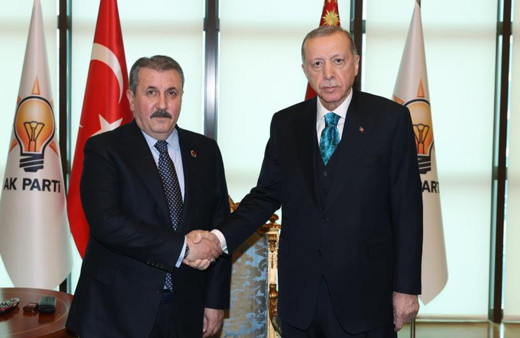 Cumhurbaşkanı Erdoğan, BBP Genel Başkanı Destici’yi kabul etti