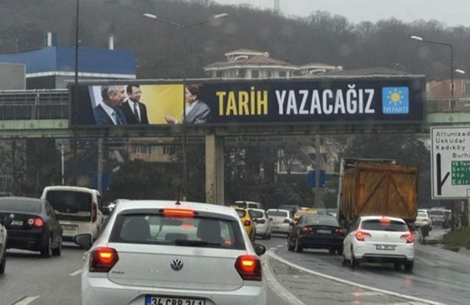 İyi Parti seçim afişlerinde cumhurbaşkanı adayı Kemal Kılıçdaroğlu'na yer vermedi
