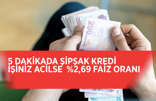 5 dakikada PTT'den şipşak ihtiyaç kredisi işi acil olana %2,69 faiz oranı