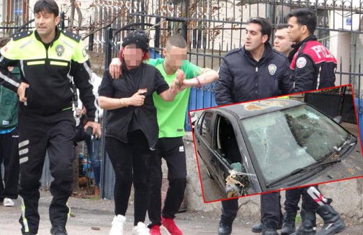 Dini nikahlı eşine dehşeti yaşattı: Bıçakla yaralayıp darp etti, arabasını bu hale getirdi!