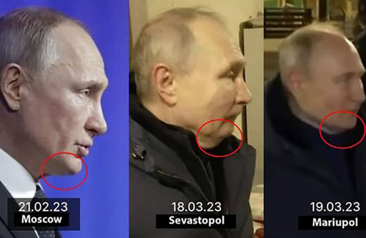 Putin, işgal bölgesinde dublörüyle şov yaptı! Olay fotoğraflar ortalığı karıştırdı