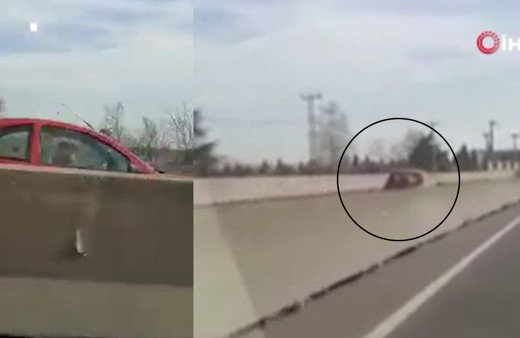 Karayolunda yok artık dedirten görüntü! Polis, aracıyla ters şeritte giden sürücünün peşine düştü