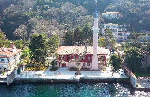Boğazın incisi Vaniköy Camii küllerinden doğdu havadan görüntülendi