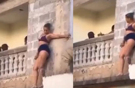 Yasak aşk yaşadığı adamın eşi eve gelince olanlar oldu! Yarı çıplak halde balkonun ucunda saklandı