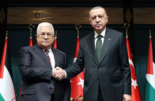 Cumhurbaşkanı Erdoğan, Filistin Devlet Başkanı Abbas ile görüştü