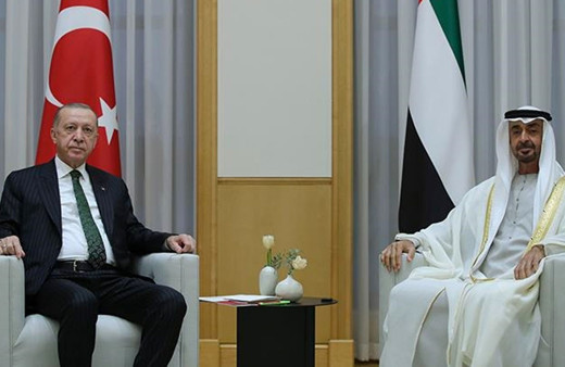 Cumhurbaşkanı Erdoğan, BAE Devlet Başkanı Muhammed bin Zayed ile görüştü