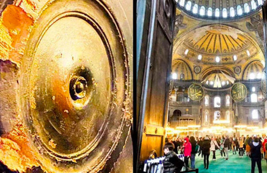 Ayasofya Camisi'nin kapısı daha fazla kemirilmesin diye korumaya alındı