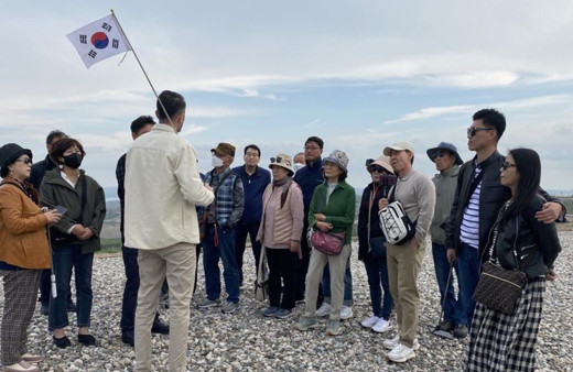 Güney Koreli turistler deprem bölgesindeki tarihi alanları gezdi
