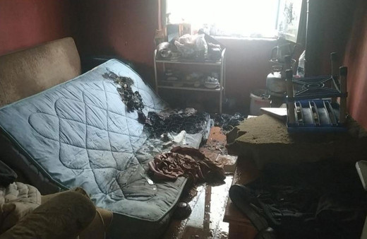 Uykuda yangına yakalandı, ağır yaralandı