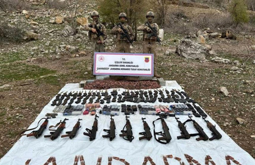 Jandarma Cudi Dağı'nda ele geçirdi hepsi imha edildi