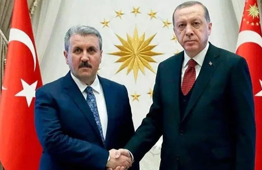 Cumhurbaşkanı Erdoğan, Mustafa Destici ile Külliye'de bir araya geldi