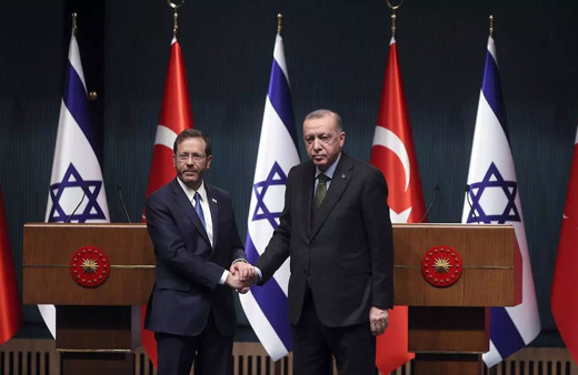 Cumhurbaşkanı Erdoğan İsrail Cumhurbaşkanı Herzog ile görüştü